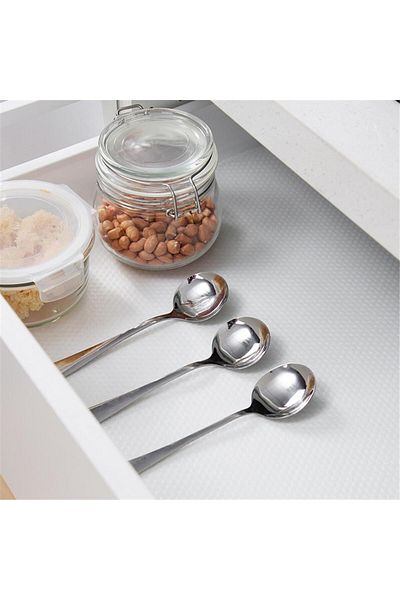 Myend Transparent Anti-Slip Shelf Cover, Drawer Countertop In-Cabinet Shelf Refrigerator Cover 200X30 cm
