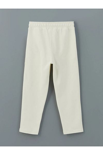 LC Waikiki LCW Kids Ecru Elastic Waist Boy's Sweatpants