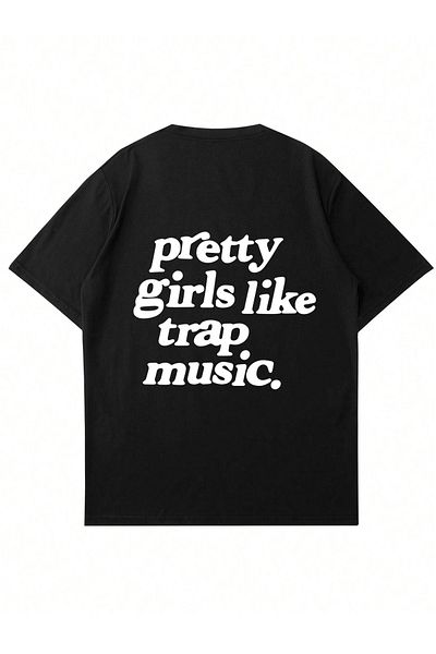 Mad&Calf Μπλουζάκι Unisex Pretty Printed Crew Neck Oversize