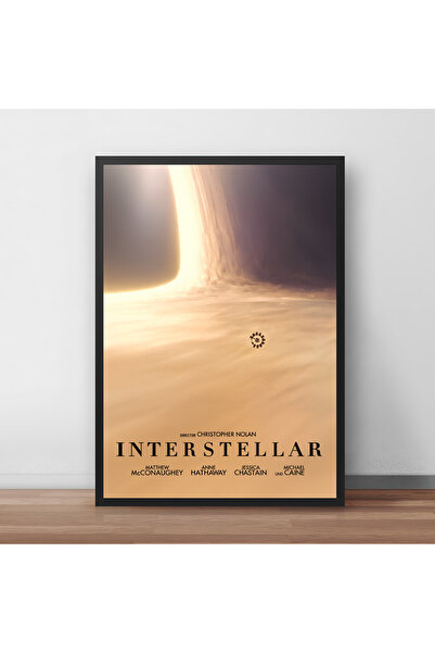 Orendart Interstellar Yıldızlararası Movie Film Çerçeveli Poster Tablo Yüksek...