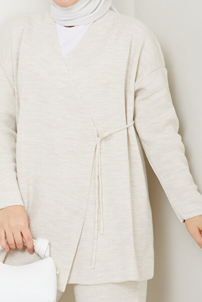 Miraydın Butik Stone Detailed Side Tied Women's Knitwear Set