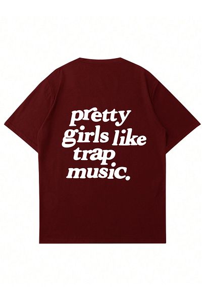 Mad&Calf Μπλουζάκι Unisex Pretty Printed Crew Neck Oversize