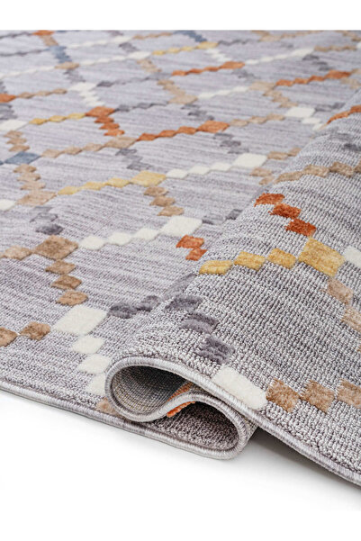 Home Broadway Iskandinav Salon Halısı Mutfak Halısı Yolluk Bukle Dokuma Halı Geometrik Multi BR-01