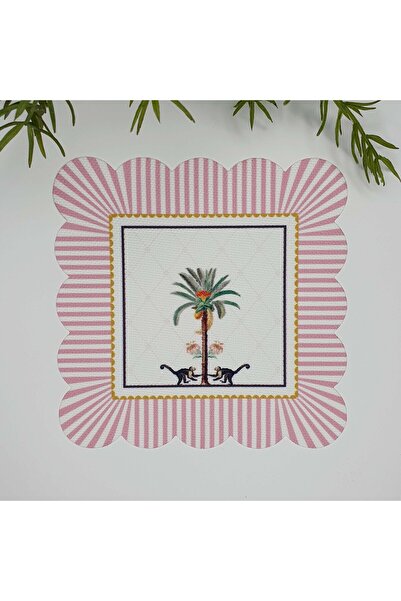 decofav 1 bucă șervețel de cocktail lavabil cu design decorativ de palmier și...