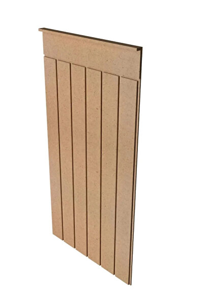 GÜÇLÜ Dekoratif Duvar Kaplama ( 45 X 102 Cm ) Boyanabilir Ahşap 6 Mm Ham Mdf ...