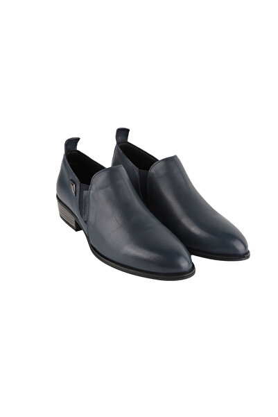 Mammamia G24KA-3465 LACIVERT GUNLUK DERI AYAKKABI