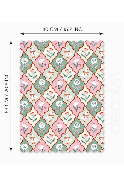 decofav Pinterest Style Decorative Bow, Goose and Flower Pattern Laser Cut Fabric Kiln Cover