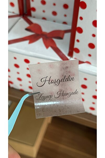 arl etiket tasarım dijital baskı merkezi Şeffaf Etiket Yenidoğan Mika Kutu Ve...