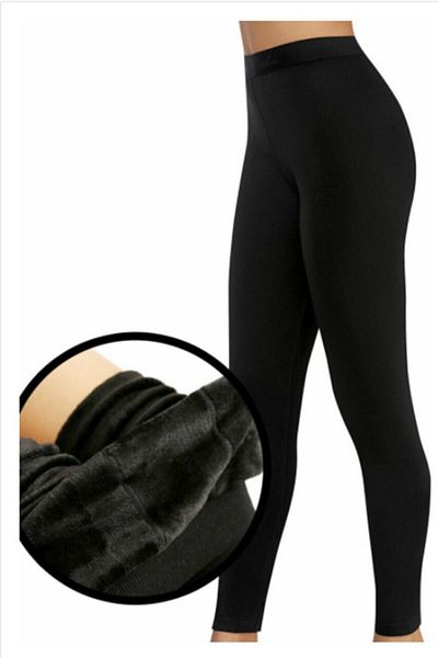 ALMİNA Polar Plush Thermal κολάν - βελούδινο εσωτερικό και σχέδιο fleece, κολάν