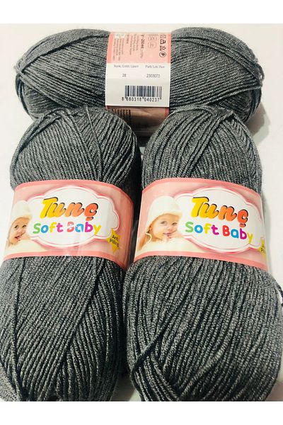 Tunç Çadır Tunç Soft Baby Knitting Rope 3-Pack Anti-Pilling and Anti-Pilling