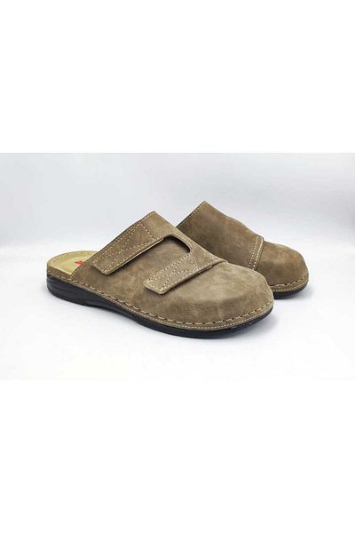 DR KLOMPA Ανδρικές Παντόφλες MS553 Mink Mikanos Orthopedic Sabo Slippers