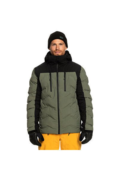 Quiksilver The Edge Erkek Yeşil Snowboard Ceketi ERKEK SNOWBOARD CEKETİ EQYTJ03415