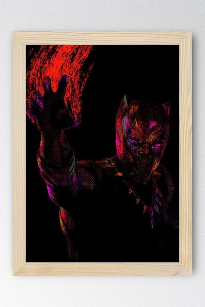 Saturn Pictură înrămată Black Panther - Pictură poster Marvel