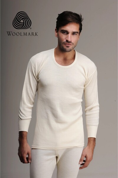 Nihomall20 100% Wool Men's Long Sleeve