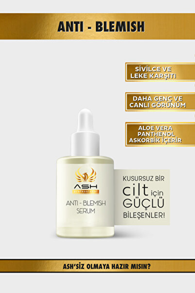 Ash professional Anti-blemish Serum,arbutin,sivilce Ve Leke Karşıtı,kırışıklı...