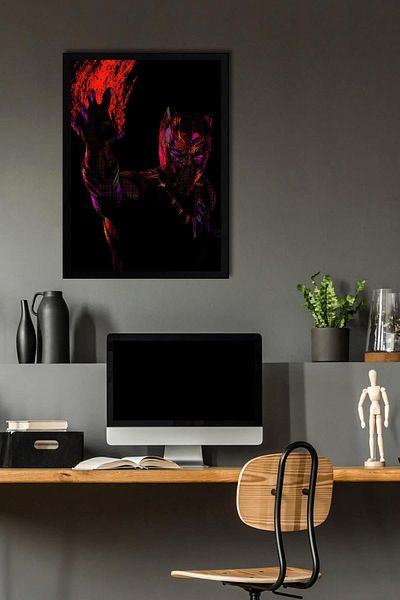 Saturn Pictură înrămată Black Panther - Pictură poster Marvel