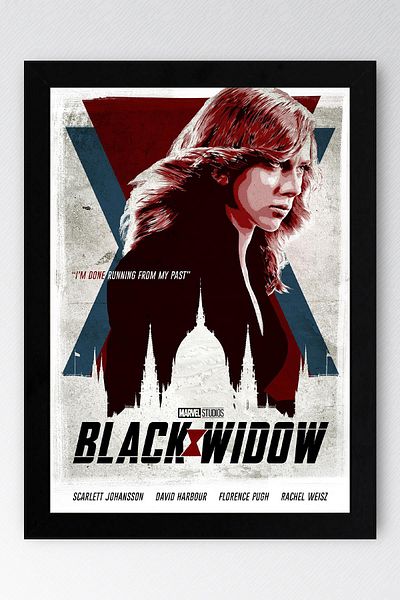 Saturn Pictură înrămată Black Widow - Poster Poster Film Marvel
