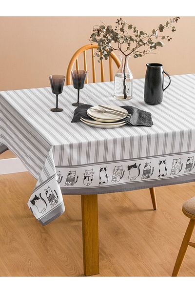 LC Waikiki Cat Printed Table Bottom 150X150 cm - S5Ih57Z8