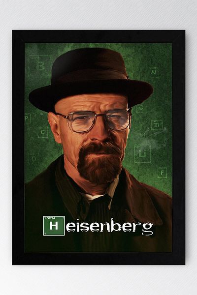 Saturn Breaking Bad Framed Painting - Tv Series Poster Heisenberg Poster Painting