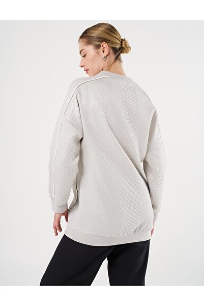 KYR Γκρι φούτερ με ώμους Seersucker