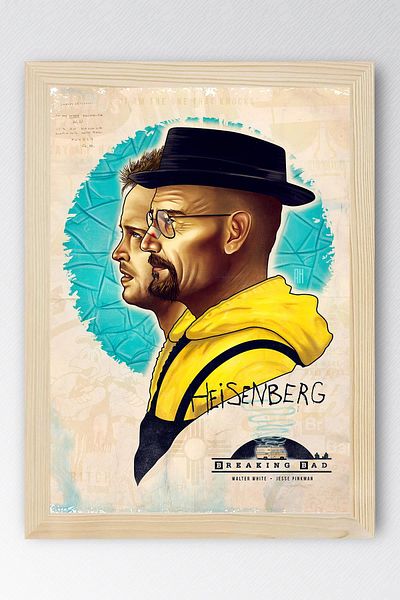Saturn Breaking Bad Framed Painting - Tv Series Poster Poster Painting