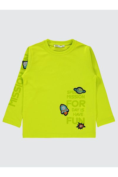 Civil Boys 2-5 Years Boy Neon Yellow Sweatshirt