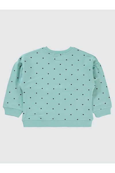 Civil Girls 2-5 Years Old Girl's Sweatshirt - Sea Foam Pattern
