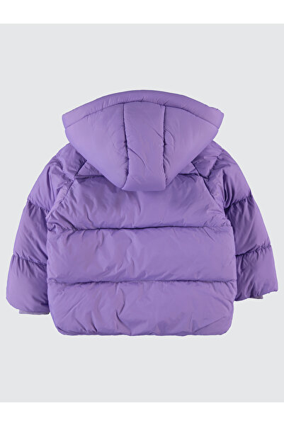 Civil Girls Kız Çocuk Over Size Kapüşonlu Mont 2-5 Yaş Mor
