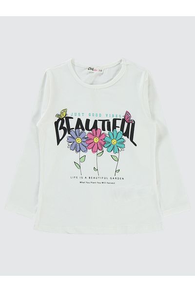 Civil Girls 2-5 Years Girl's Ecru Sweatshirt