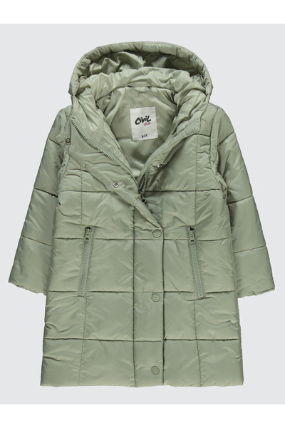 Civil Girls Kız Çocuk Mont 6-9 Yaş Çağla Yeşili