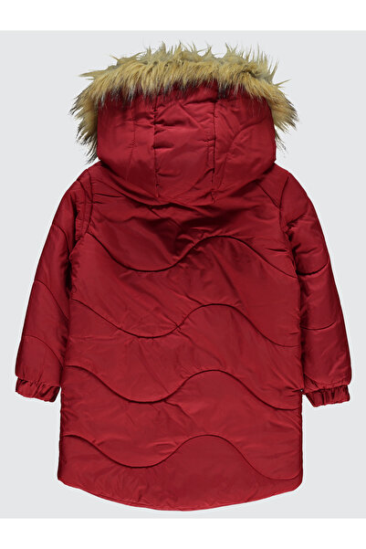 Civil Girls Kız Çocuk Kapüşonlu Mont 6-9 Yaş Narçiçeği