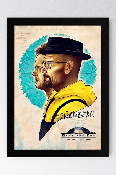 Saturn Breaking Bad Framed Painting - Tv Series Poster Poster Painting
