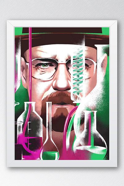 Saturn Breaking Bad Framed Painting - Πίνακας αφίσας της τηλεοπτικής σειράς