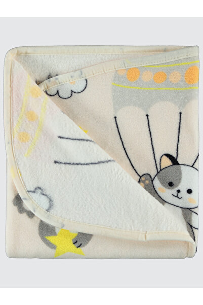 Civil Baby Cream Color Baby Blanket - 100X120 cm