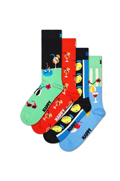 Happy Socks Strümpfe Fancy Dinner Socken 4er Pack