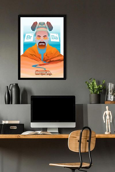 Saturn Breaking Bad Framed Painting - Πίνακας αφίσας της τηλεοπτικής σειράς