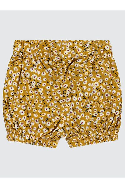 Civil Baby 6-18 Months Baby Girl Mustard Shorts