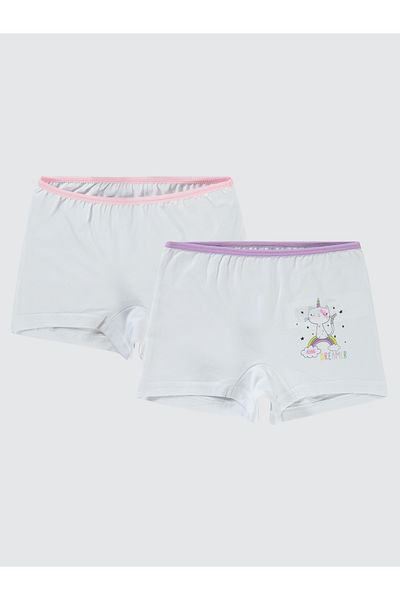 Civil Girls 2-10 Years Old Girls Lilac Boxers Set of 2