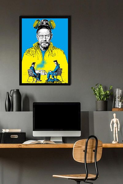 Saturn Breaking Bad Framed Painting - Tv Series Poster Poster Painting