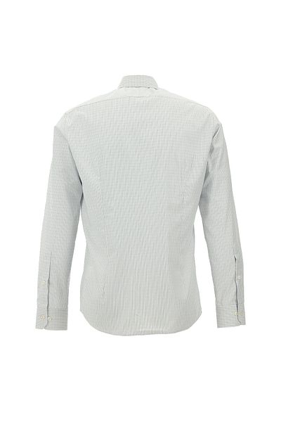 Abdullah Kiğılı Striped Slim Fit Cotton Shirt - Long Sleeve