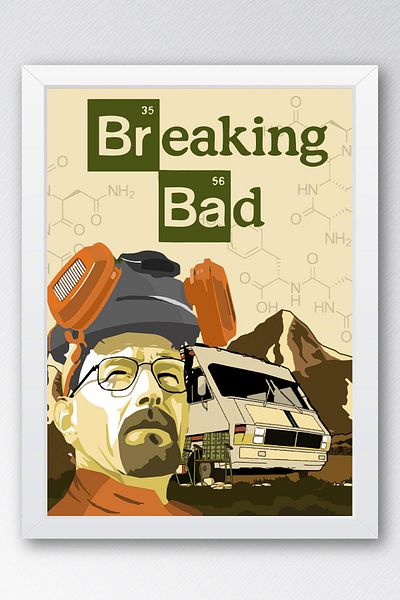 Saturn Breaking Bad Pictură înrămată - Poster de afiș de serie