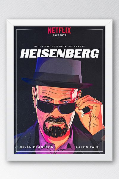 Saturn Breaking Bad Pictură înrămată - Poster de televiziune Heisenberg Poster