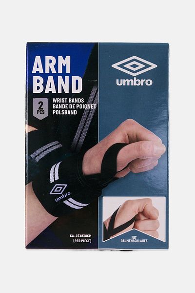 UMBRO سوار معصم مكون من قطعتين 45 × 8 × 8 سم، أزرق