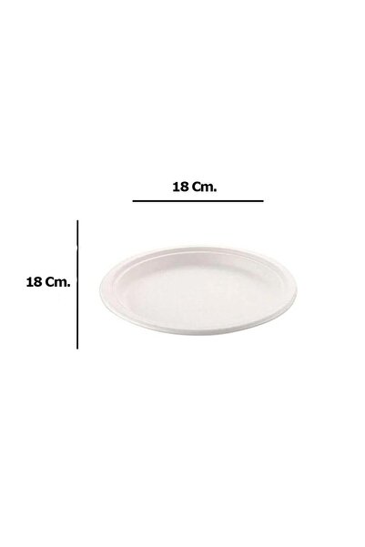 Roll-Up Nature Ekolojik Karton Kağıt Parti Tek Kullanımlık Tabak - 18 Cm. - 50 Adetlik 1 Paket