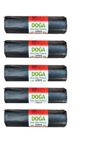 ECOPLAST King Size Garbage Bag Bag - 500 Gr- 90 Liters - 80 X 110 Cm / 5 Rolls of 10 Pieces