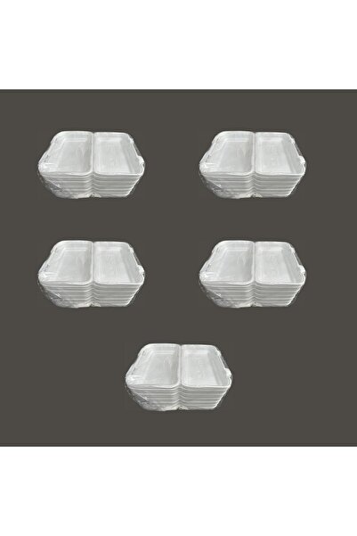 DAĞYÜCE Dağyüce 36/D Tek Kullanımlık Köpük İskender Kapaklı Kase Kutu - 23.5x...