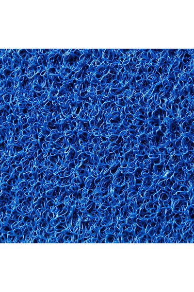sska Curly Door Front Outdoor Mat / Thickness: 12 mm/ Width: 100 Cm- Height: 5 Meters / Blue