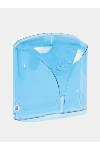 Titiz Tp-267 Z Fold Paper Towel Dispenser Apparatus - Transparent Blue - Plastic - 28 Cm- 1 Piece