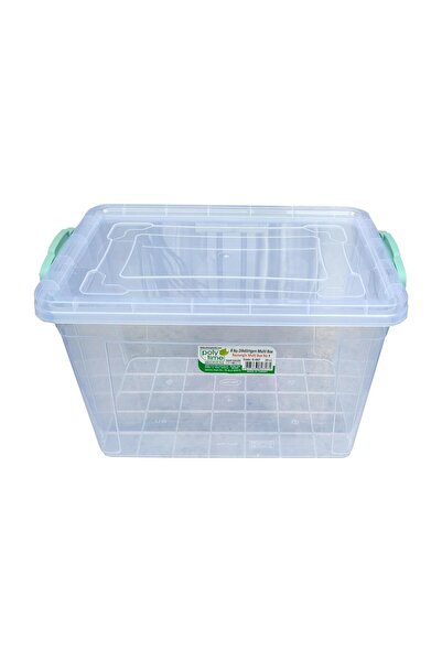 Polytime Şeffaf Kilitli Mutfak Eşya Gıda Saklama Düzenleme Kabı Kutusu - Dikd...