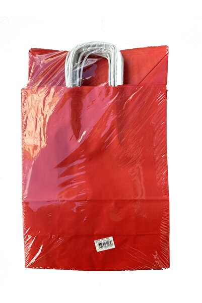 Genel Markalar Büküm Saplı Kraft Kağıt Çanta Karton Hediyelik Poşet Torba - K...